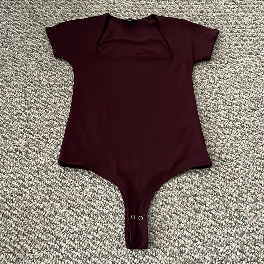 Square Neck Short Sleeve Bodysuit